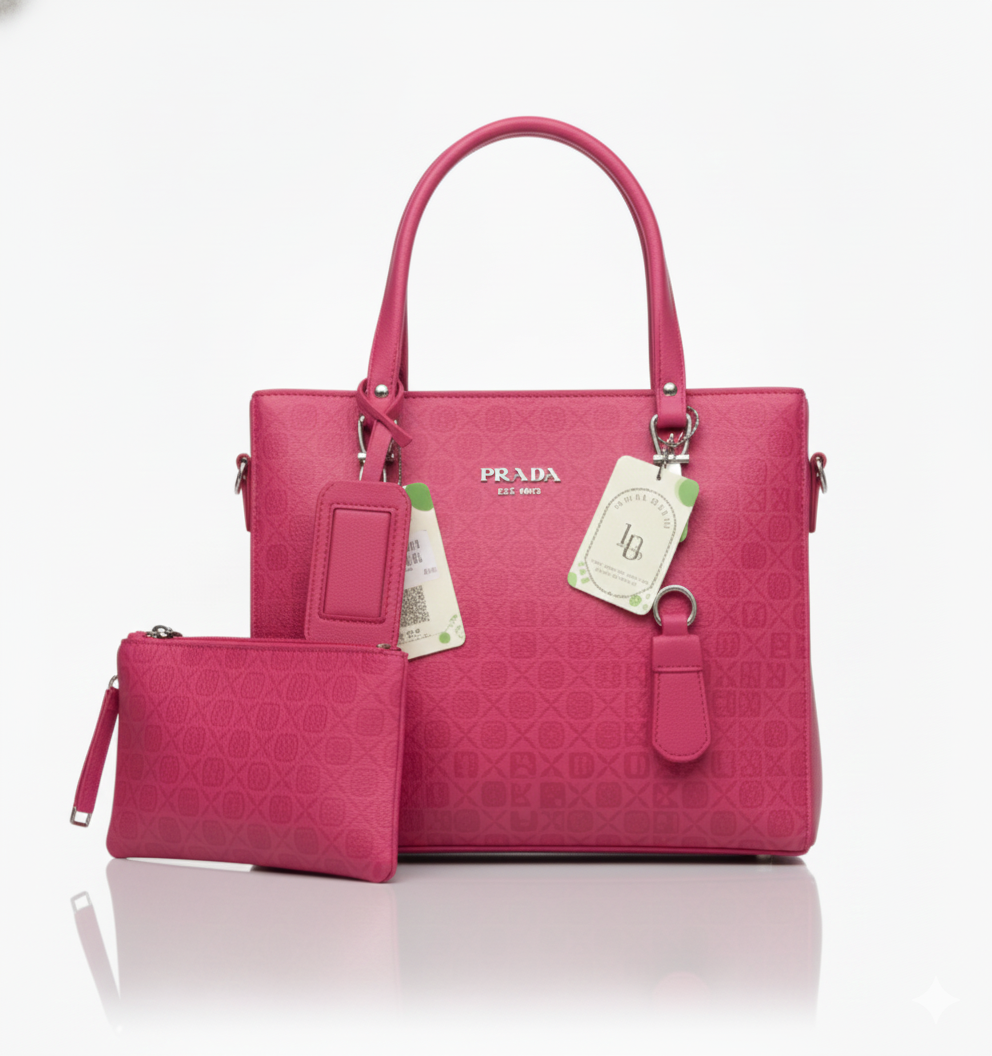 Stylish Women's Handbag & Matching Pouch
