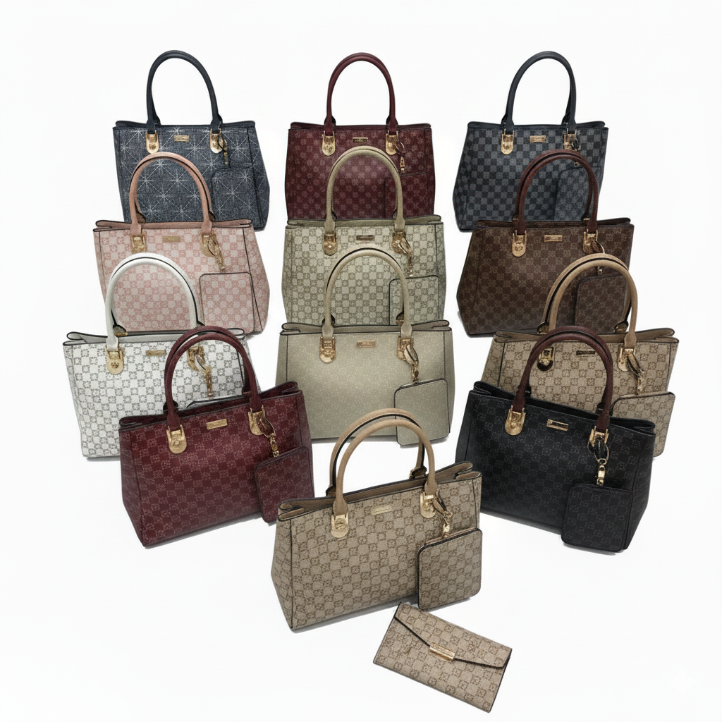 Stylish Women's Handbag & Matching Pouch