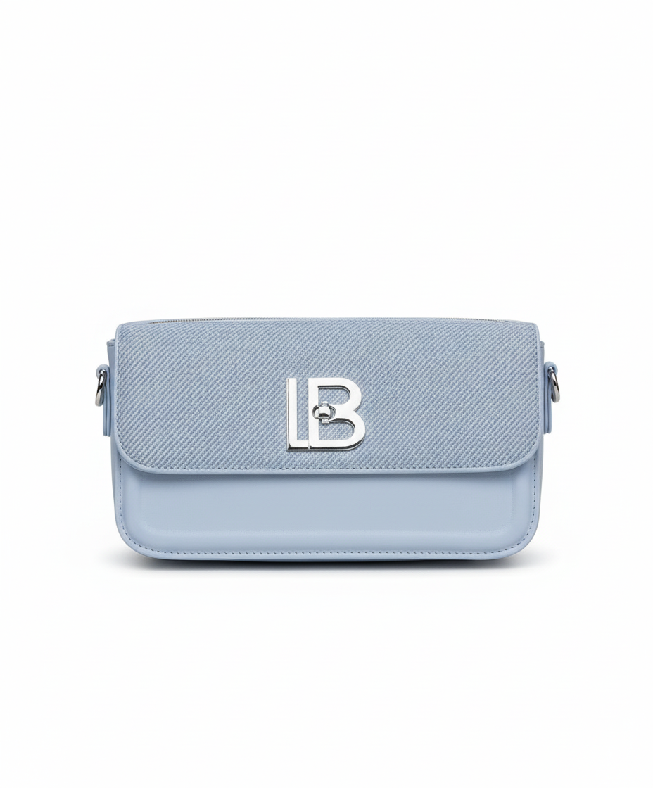 LB Versatile Messenger Bag: Textured Flap & Adjustable Strap