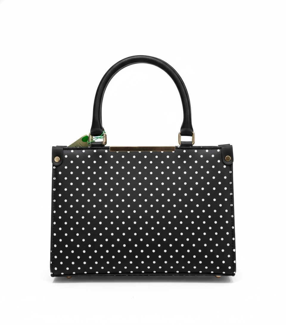 Unique Floral & Patterned Handbags: Structured Totes with Contrast Handles