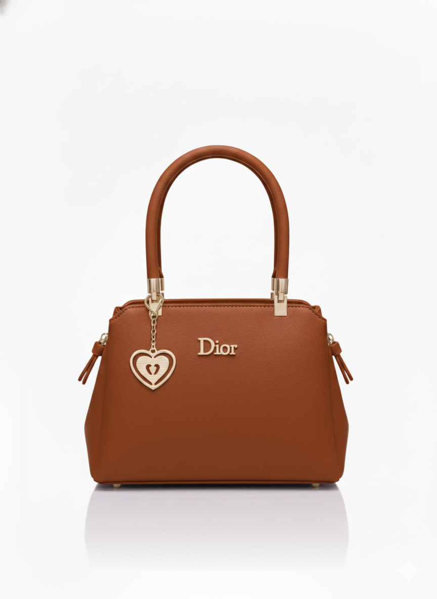 The 'Heartfelt Chic' Collection: Elegant Dior Style Handbags with Charm