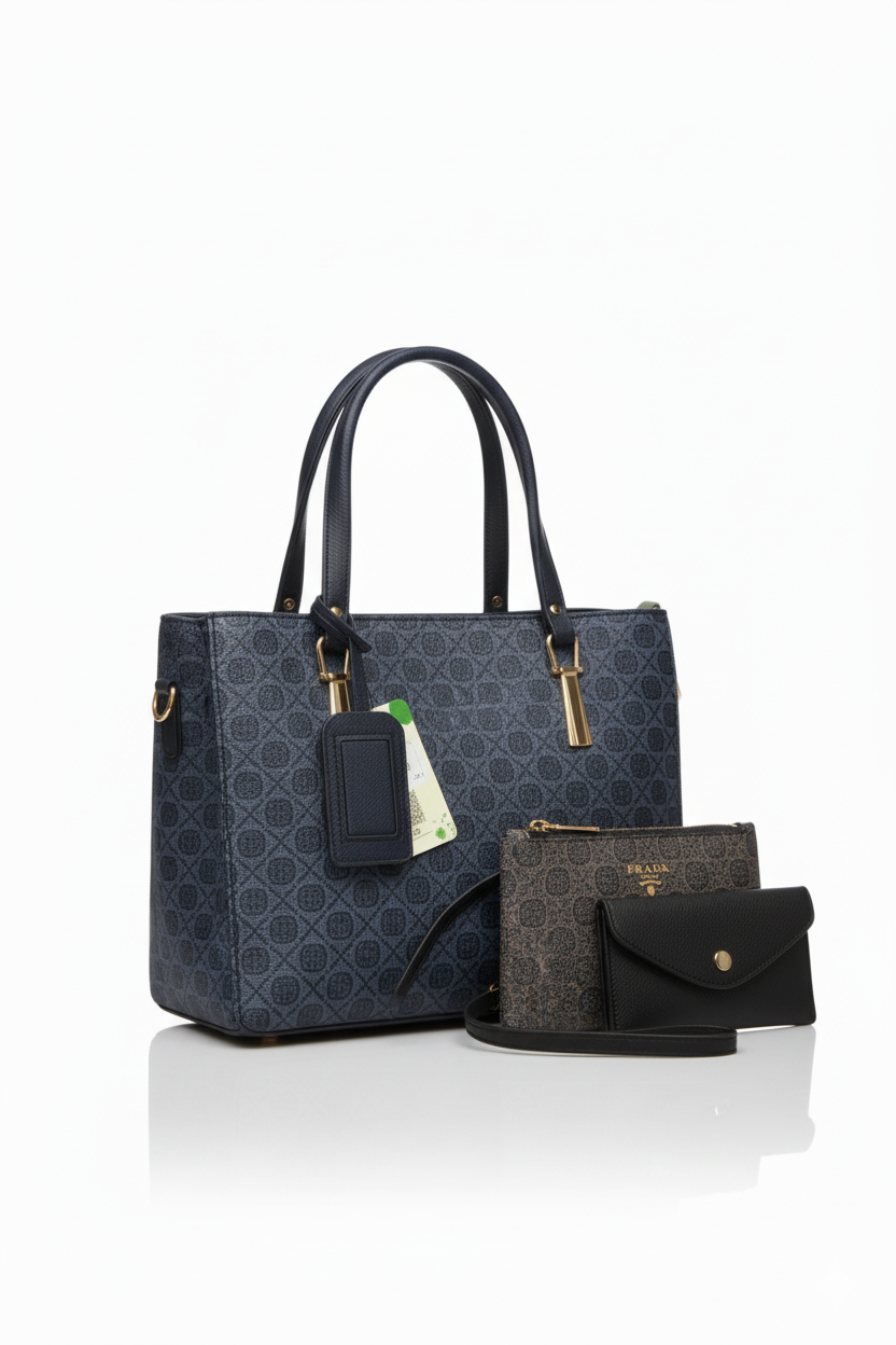 Stylish Women's Handbag & Matching Pouch