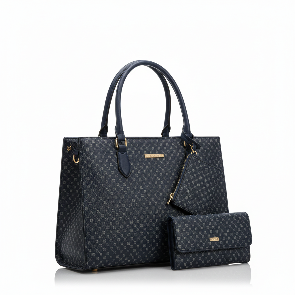 Stylish Women's Handbag & Matching Pouch