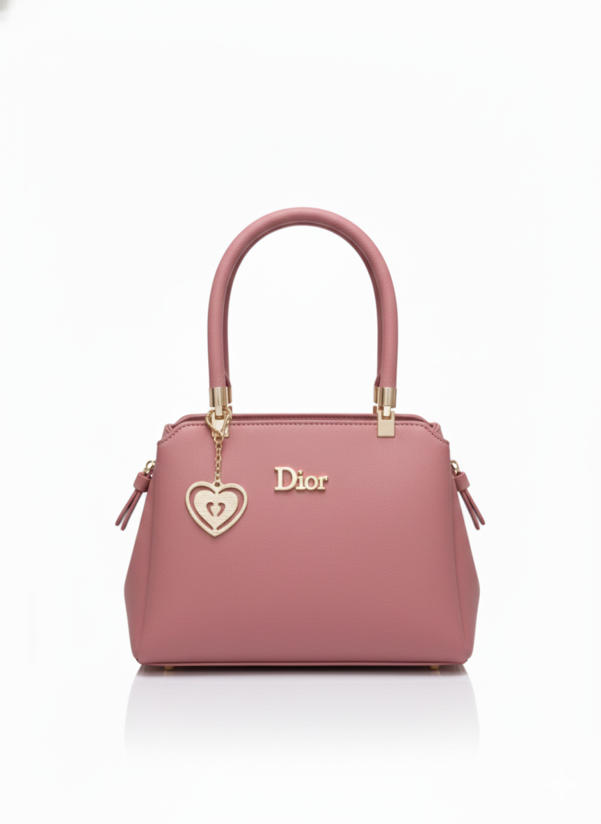 The 'Heartfelt Chic' Collection: Elegant Dior Style Handbags with Charm