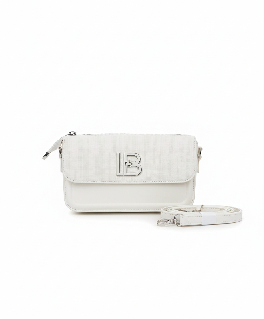 LB Versatile Messenger Bag: Textured Flap & Adjustable Strap