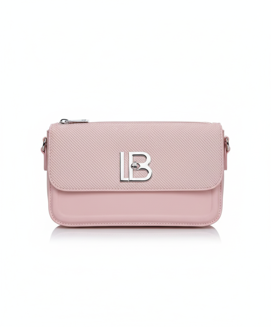 LB Versatile Messenger Bag: Textured Flap & Adjustable Strap