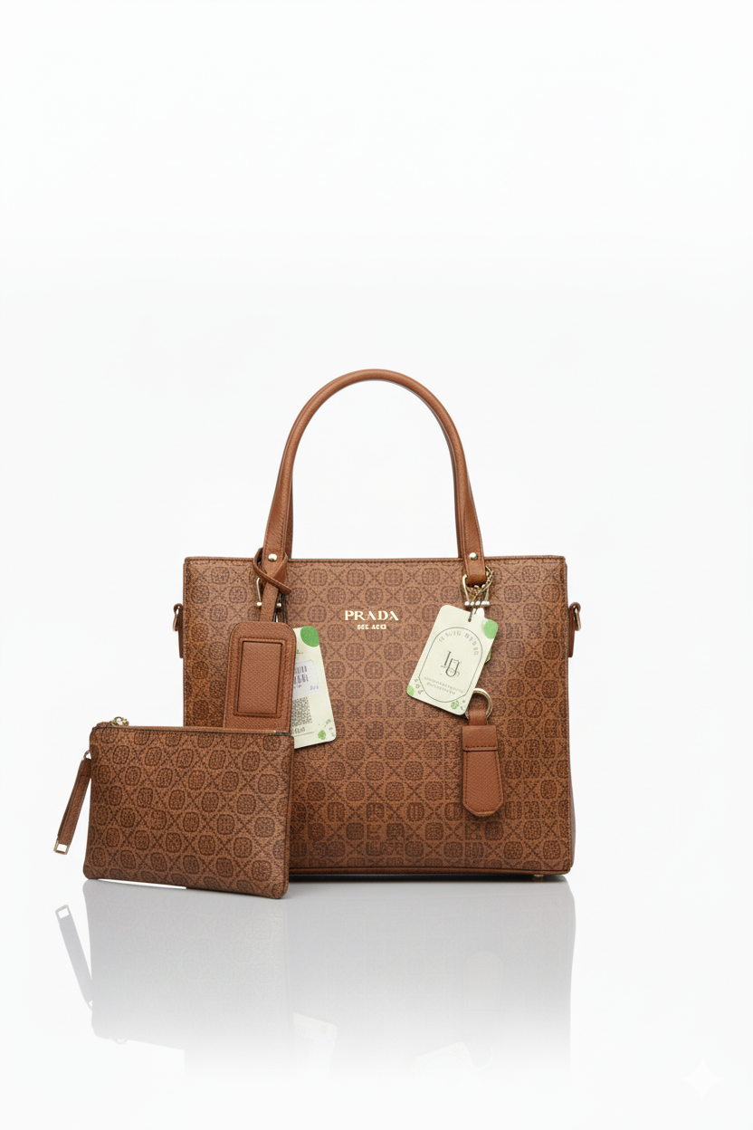 Stylish Women's Handbag & Matching Pouch