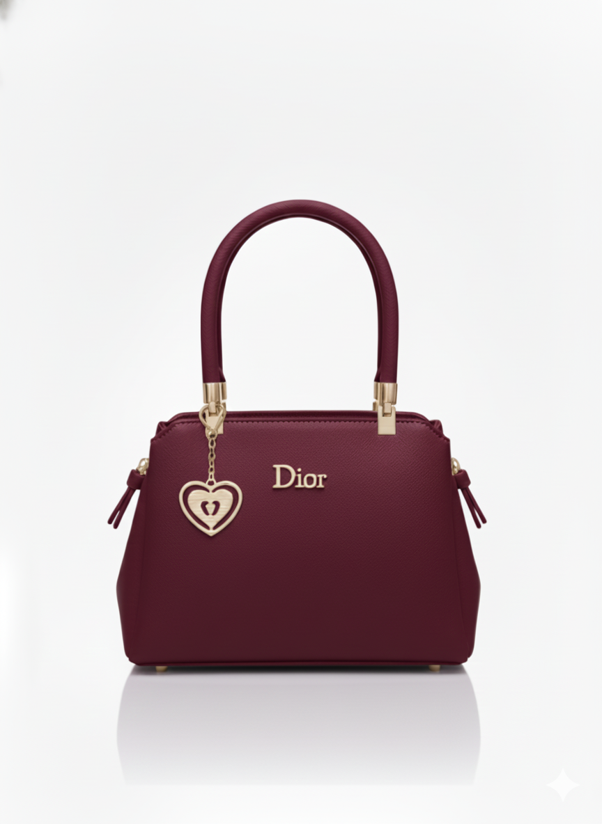 The 'Heartfelt Chic' Collection: Elegant Dior Style Handbags with Charm
